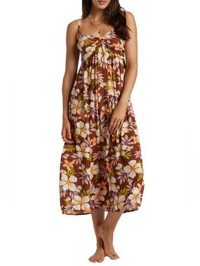 Billabong “ Daybreak Floral MIDI Dress”
